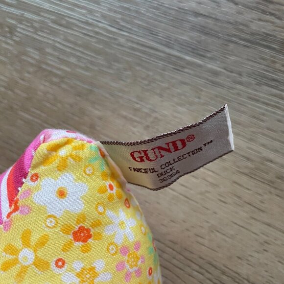 Gund Fanciful Collection Plush Small Duck Colorful Patchwork 7" tall - Picture 3 of 4